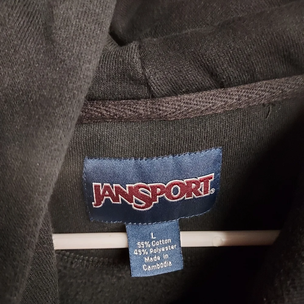 Jansport women's black HW hoodie L - Picture 5 of 5